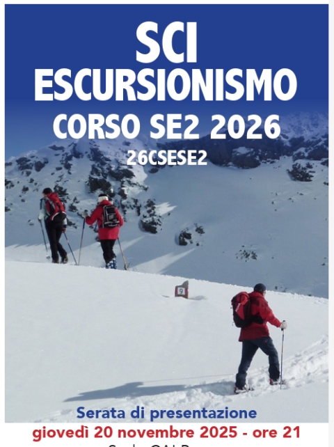 20 Novembre 2025 - Presentazione Corsi Sci Escursionismo e Sci Fondo Escursionismo 2026