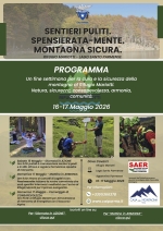 16-17 Maggio 2026 - Sentieri Puliti, Spensierata-Mente, Montagna Sicura: un weekend di cura e consapevolezza. ***"Sentieri puliti" Variazione causa mal tempo a domenica 17 maggio***