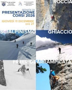 11 DICEMBRE 2025: PRESENTAZIONE CORSI 2026 DELLA SCUOLA DI ALPINISMO E SCIALPINISMO " ENRICO MUTTI " CAI PARMA