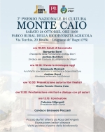 24 Ottobre 2026 - 7&deg; Premio Nazionale di Cultura "Monte Caio"