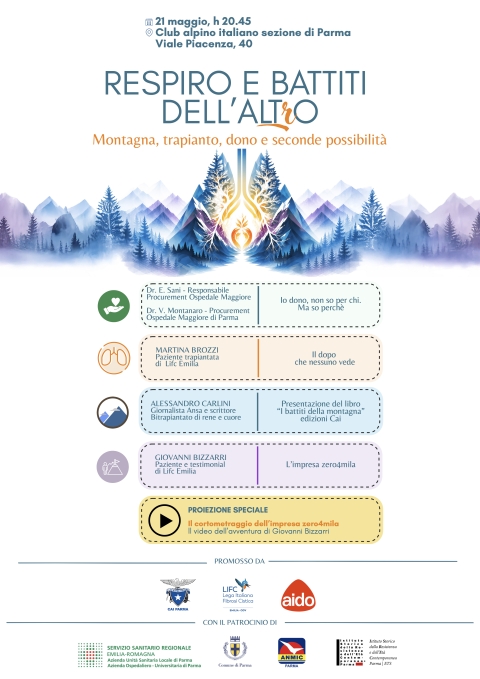 21 Maggio 2026 - Respiro e battiti dell’altro: Montagna, trapianto e seconde possibilità