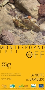 22 luglio - MonteSpornoFest Off 2022 - La notte del gambero