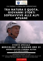 25 giugno 2025 - &quot;Tra natura e quota. Giovanni Storti sopravvive alle Alpi Apuane&quot;.