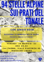 94 STELLE ALPINE SUI PRATI DEL TONALE - Serata con Sergio Boem