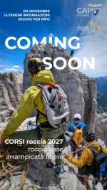 26 NOVEMBRE 2026: PRESENTAZIONE CORSI ROCCIA 2027