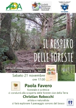 21 Novembre 2026 - Il Respiro delle Foreste: alla scoperta dei boschi con Paola Favero e Christian Rebecchi